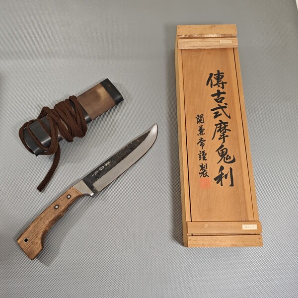 美濃傳古式摩鬼利 マキリナイフ 片刃 和式ナイフ サバイバルナイフ アウトドア