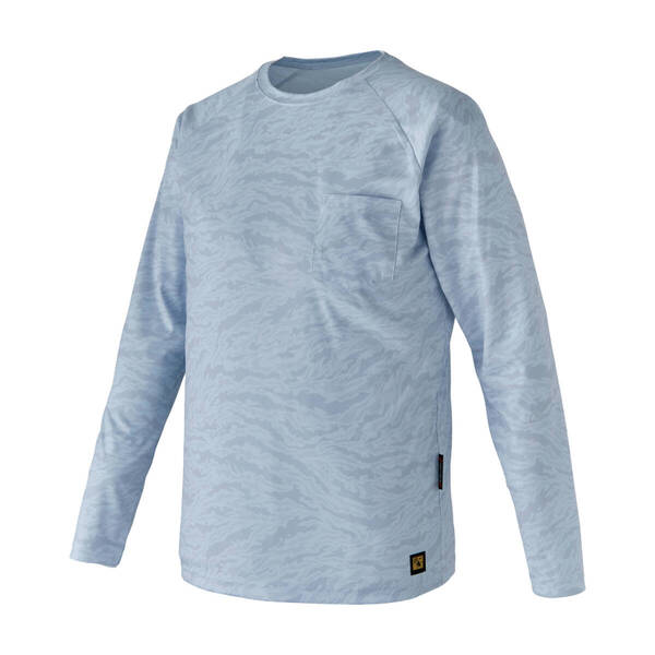 60%off がまかつ GM3730 Mサイズ NO FLY ZONE ラグランスリーブTシャツ ライトグレー 防虫素材