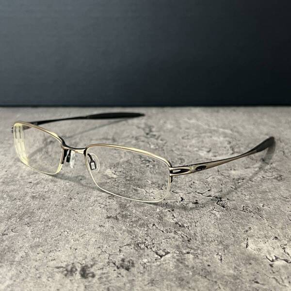 ◆OAKLEY オークリー 眼鏡フレーム メガネ OX3093-0353 Toast VALVE ハーフリム 金属フレーム スクエア アンティーク調
