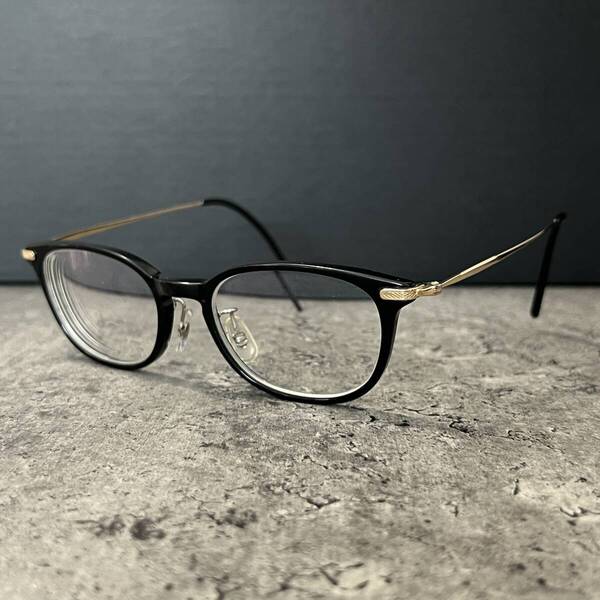 ◆Paul Smith ポールスミス 眼鏡フレーム メガネ PS-9466 50□19-145 ブラック×ゴールド ウェリントン型 コンビフレーム メンズ 男性用