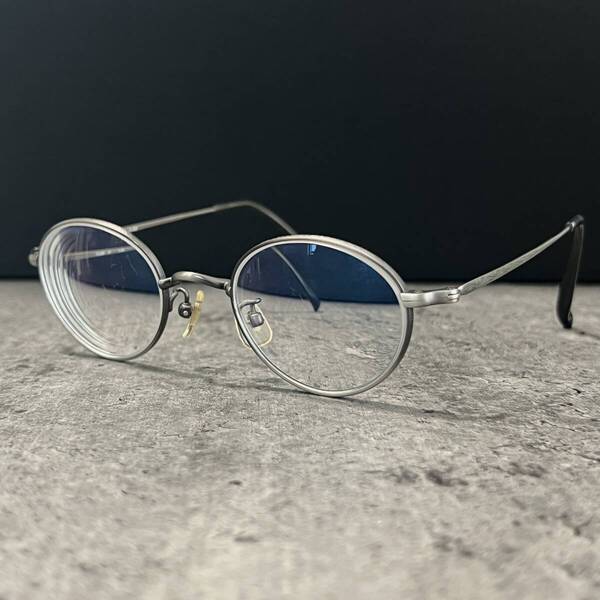 ◆EMPIRE エンパイア オーバル型 眼鏡フレーム メガネ 日本製 MADE IN JAPAN 46□21-144 βtitanium