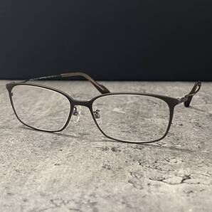 ◆MICRO Titan マイクロチタン スクエア型 眼鏡フレーム メガネ GUMMETAL ゴムメタル 55□16-140