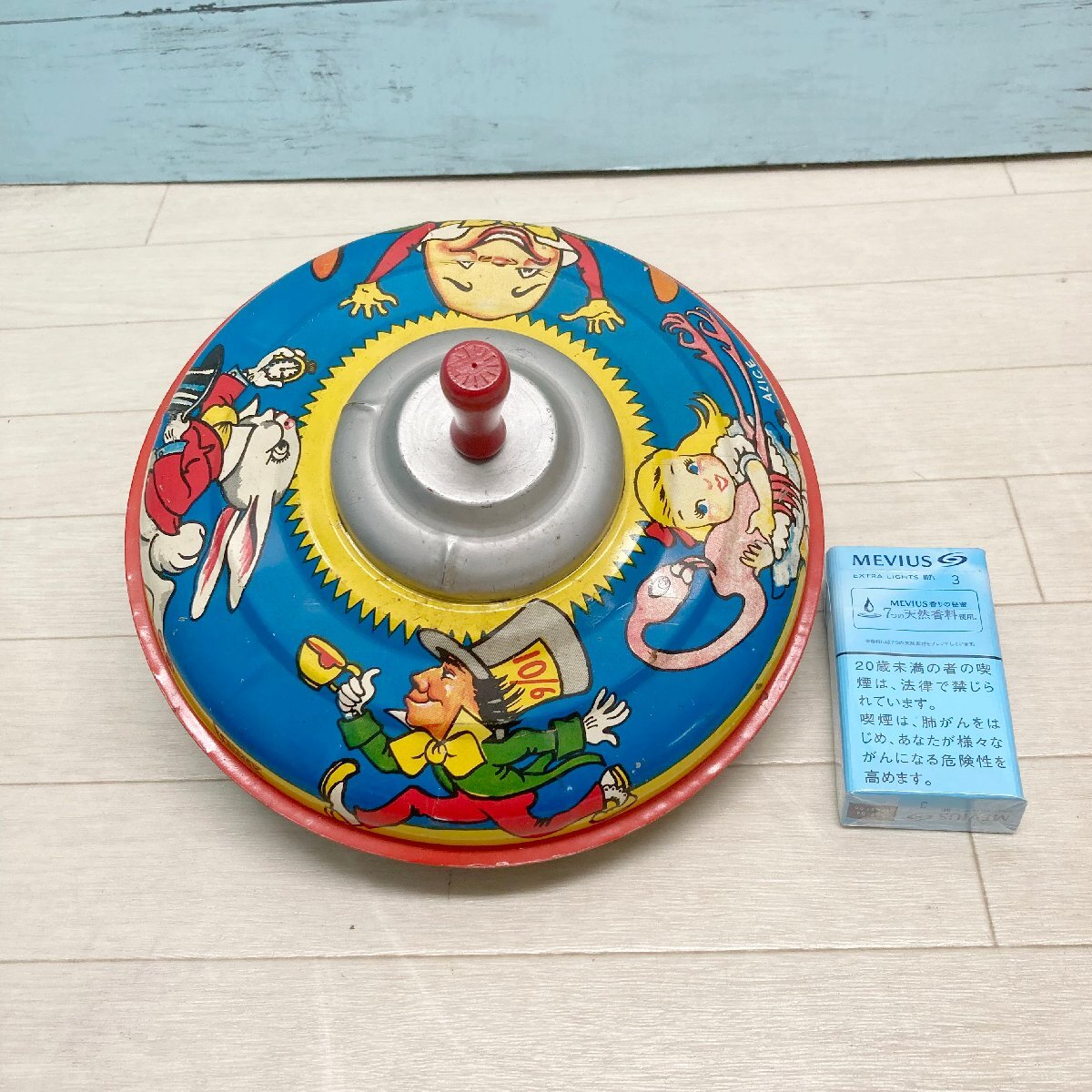 ブリキのコマ玩具(5個セット)