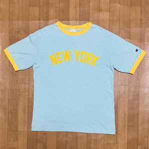 送料無料 Champion USA トリコタグ リンガー Tシャツ