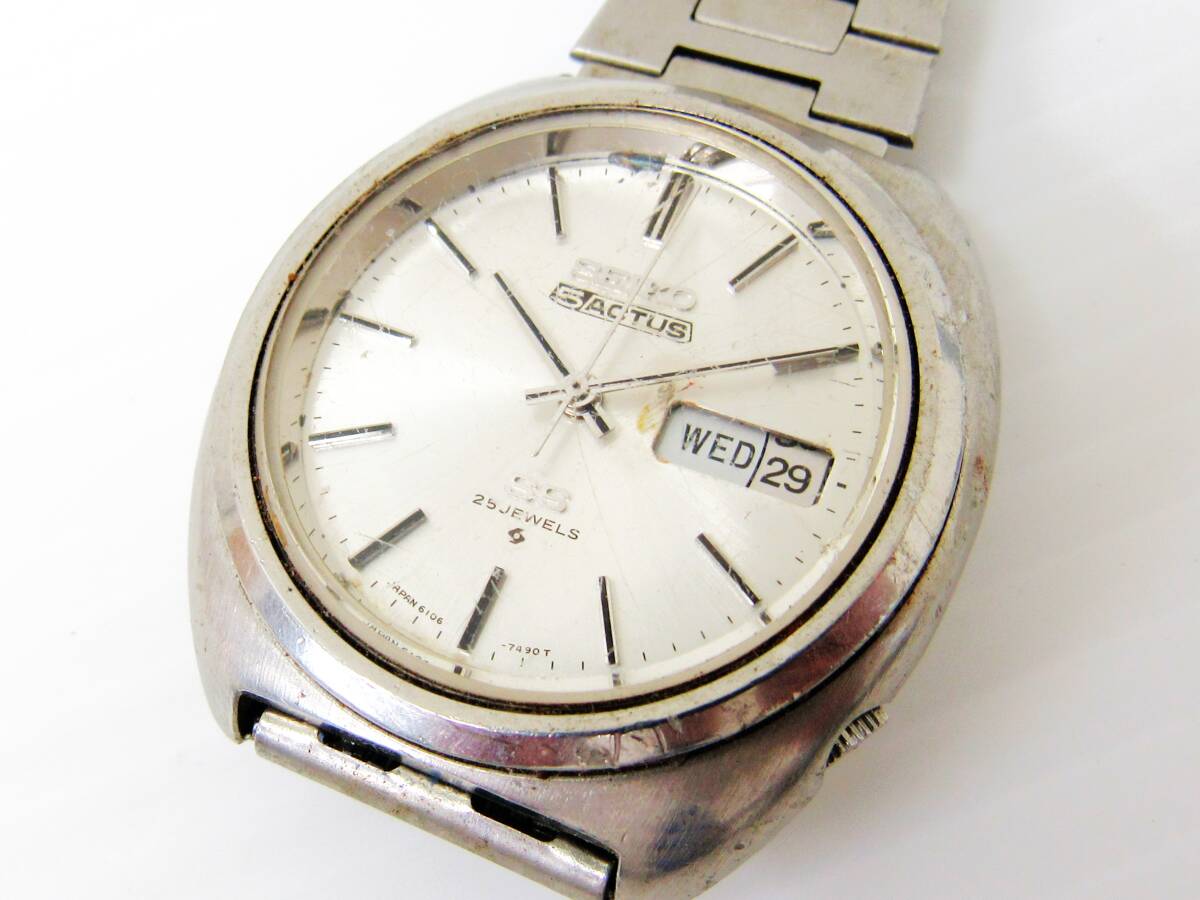 SEIKO 6106 オートマチック 自動巻き 稼動品 諏訪マーク - メルカリ