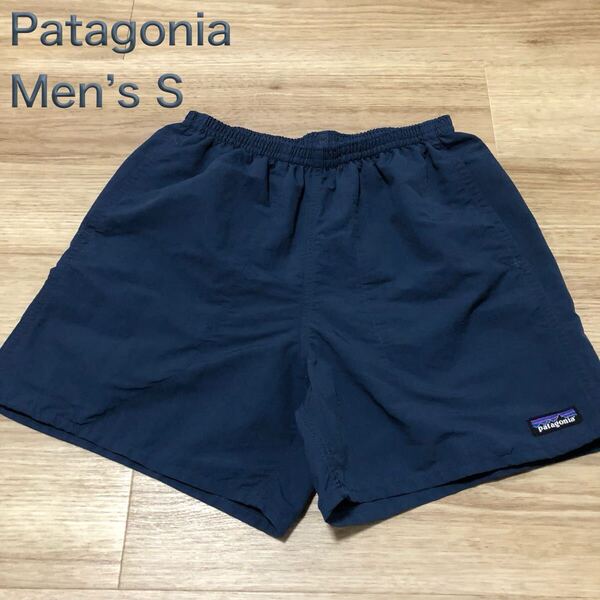 【送料無料】Patagonia水着パンツ ネイビー メンズSサイズ パタゴニアアウトドアスイムウェアボトムスショートパンツショーツ洗濯済み