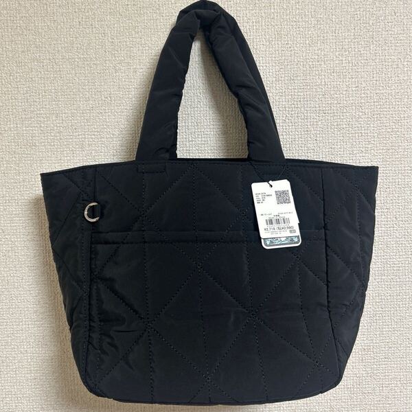 新品 シューラルー SHOO-LA-RUE ランチトートバッグ ハンドバッグ キルティング ブラック 黒