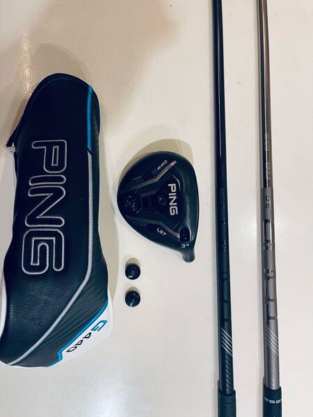 【中古美品】PING G440 LST 3W ロフト 15度 シャフト2本 ツアー2.0 クローム65S ブラック65S HC有り、おまけウエイト2個付き