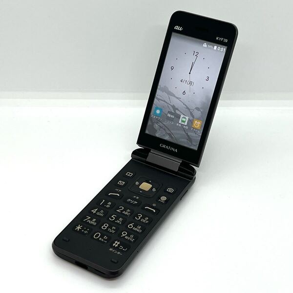 GRATINA KYF39 墨 ブラック au SIMロック解除済 4G LTE ガラホ本体 携帯電話 送料無料 Y17