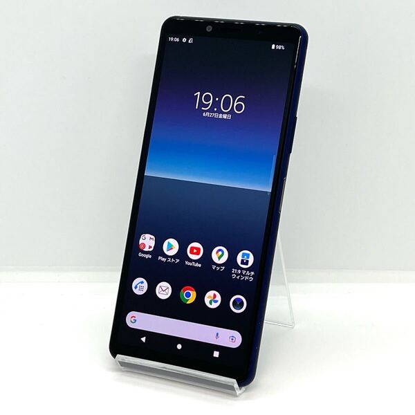 【訳あり】液晶美品 Xperia 10 Ⅱ SO-41A ブルー docomo SIMフリー 64GB 白ロム スマホ本体 送料無料 Y19