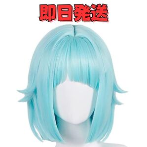 【送料無料】あんさんぶるスターズ 紫之創(しのはじめ) ウィッグ コスプレ あんスタ 水色 コバルトブルー 衣装 変装 かつら