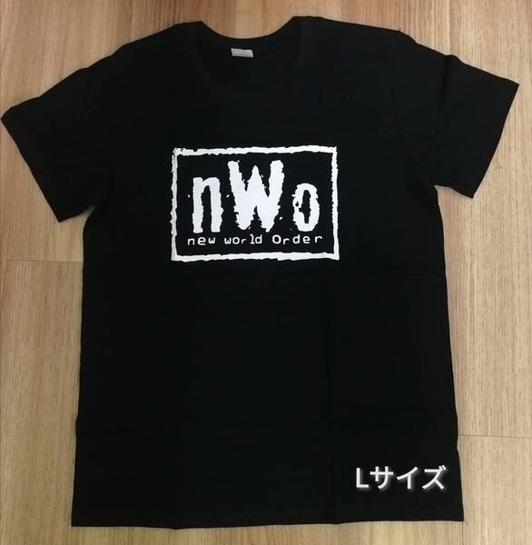 【新品】Lサイズ nWo プロレスTシャツ ブラック 新日本プロレス 蝶野正洋 武藤敬司 天山広吉 ヒロ斉藤 狼軍団 wcw wwe