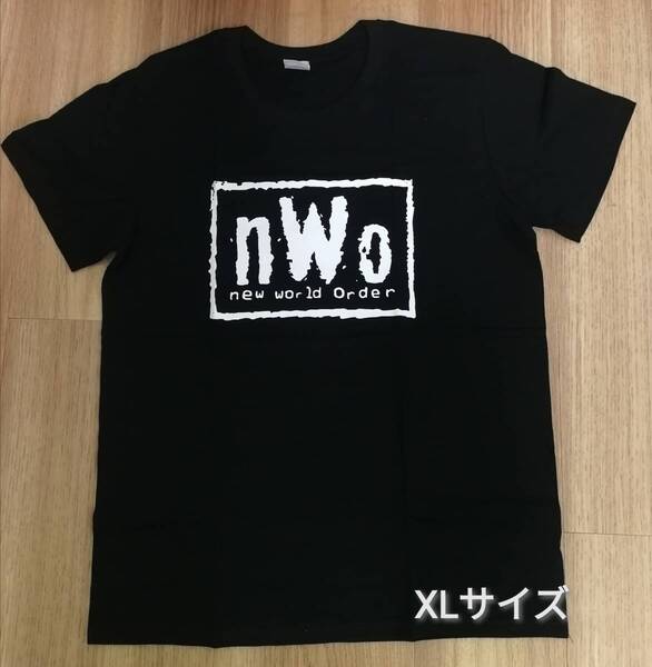 【新品】XLサイズ nWo プロレスTシャツ ブラック 新日本プロレス 蝶野正洋 武藤敬司 天山広吉 ヒロ斉藤 狼軍団 wcw wwe