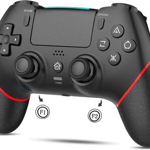 PS4コントローラー 背面ボタン マクロ機能 Turbo自動連射機能 6軸ジャイロセンサー搭載 Bluetooth無線接続