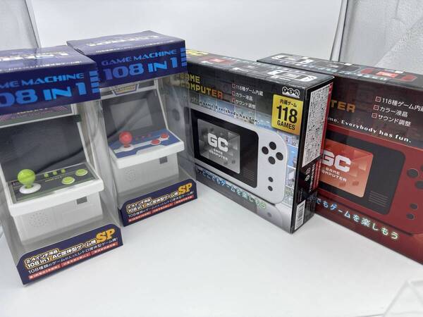 ゲーム機 108種、118種ゲーム内蔵レトロゲーム機セット