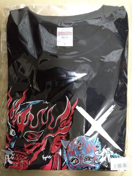 新日本プロレス×STARDOM Historic X-over エル・デスペラード&スターライト・キッド Tシャツ Lサイズ