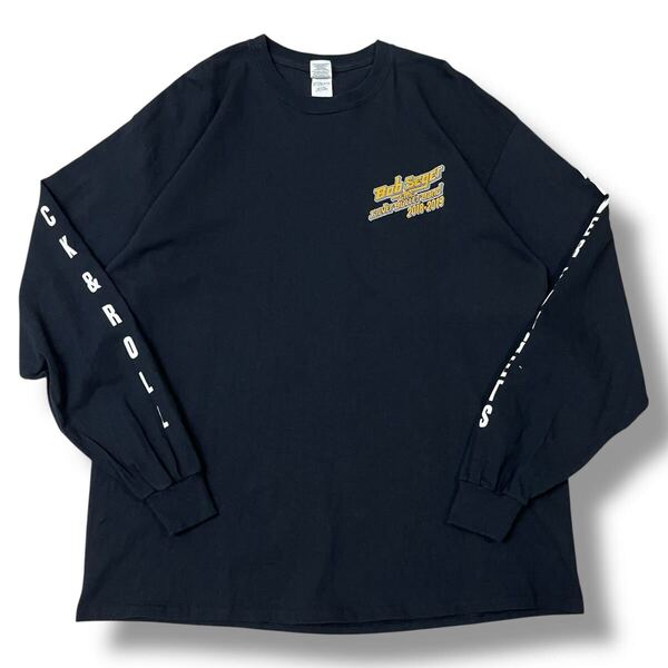 Gildan製 ボブシーガー&ザシルバーブレットバンド 2018 ファイナルツアーTシャツ XL 長袖 オフィシャル 公式 ロックバンドTシャツ 古着