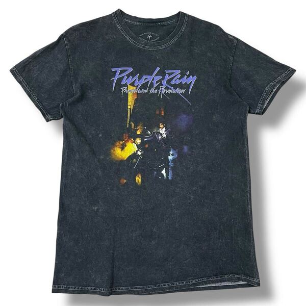 Prince(プリンス) Purple Rain オフィシャル 半袖 タイダイTシャツ M 半袖 パープルレイン ロック 公式ライセンスTシャツ 古着