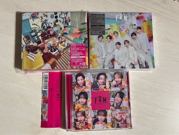 timelesz FAM アルバム 3形態 美品 CD DVD 通常盤 初回限定版A 初回限定版B プレイリストカード付 トレカなし シリアルなし 未再生品