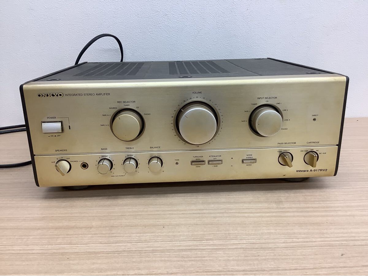 onkyo A-917RV2 アンプ 通電確認済み Yahoo!オークション -「onkyo a-917rv2」の落札相場・落札価格