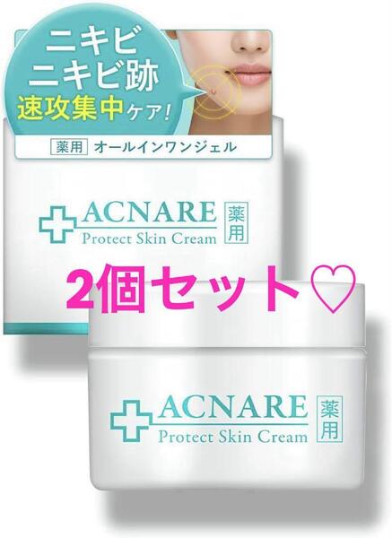 2個セット オールインワン ニキビクリーム 薬用ACNARE アクナーレ 50g