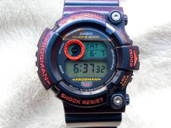 超美品 CASIO G-SHOCK FROGMAN フロッグマン 毒蛙 GW-201 マジョーラカラー