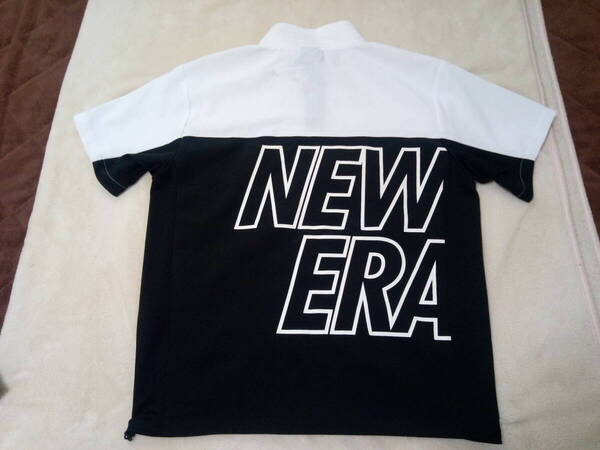 未使用同様 ニューエラゴルフ NEWERA 背面ビッグロゴ 半袖ブルゾン Mサイズ
