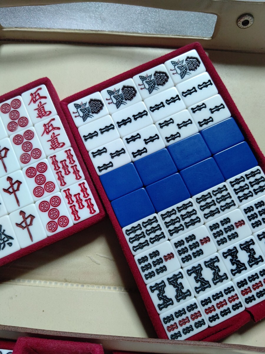 ★新品・未使用★ 麻雀牌(青背)フルセット Yahoo!オークション -「麻雀牌 青」の落札相場・落札価格