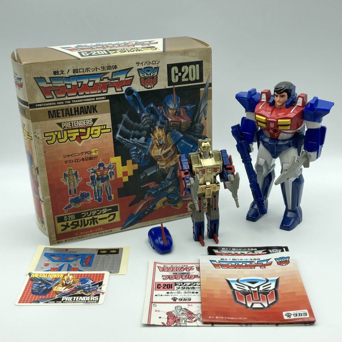 (希少 当時モノ)トランスフォーマー C-201 プリテンダー メタルホーク Yahoo!オークション -「トランスフォーマー c-201」の落札相場