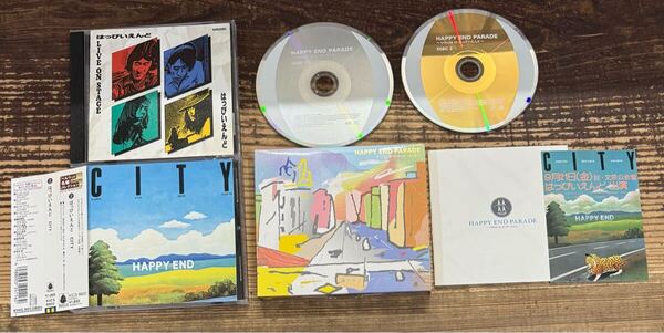 CD3タイトル・セット】はっぴいえんど■LIVE ON STAGE■ベスト盤 CITY■2CD TRIBUTE HAPPY END PARADE■大滝詠一 大瀧詠一 細野晴臣