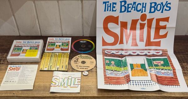 2CD 帯 BOX 缶バッジ ミニポスター】SMILE SESSIONS■DELUXE EDITION■BEACH BOYS ビーチ・ボーイズ■BRIAN WILSON ブライアン・ウィルソン