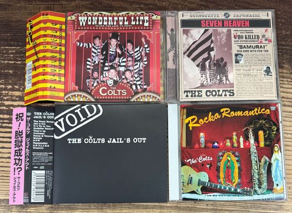 廃盤 CD 4枚セット】THE COLTS コルツ■ROCKA ROMANTICO■WONDERFUL LIFE■SEVEN HEAVEN■JAIL'S OUT■検) MACKSHOW KOZZY IWAKAWA