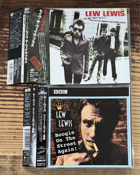 帯付 国内盤CD2枚セット 解説付】SAVE THE WAIL■BOOGIE ON THE STREET AGAIN ストリートのブギー野郎■LEW LEWIS ルー・ルイス■PUB ROCK