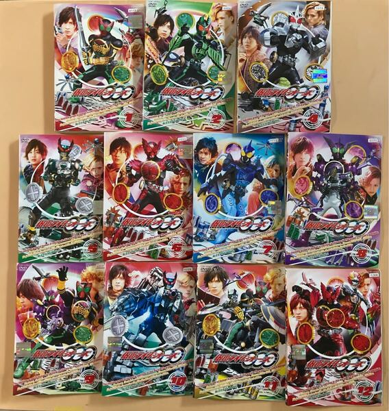 仮面ライダー OOO オーズ 11巻セット(vol.3欠品) 管理番号23246 DVD レンタル落ち 特撮