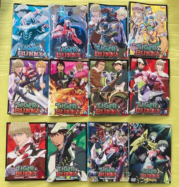 TIGER & BUNNY 8巻 劇場版・スペシャル 4巻 全12巻セット 管理番号35798 DVD レンタル落ち アニメ 全巻セット