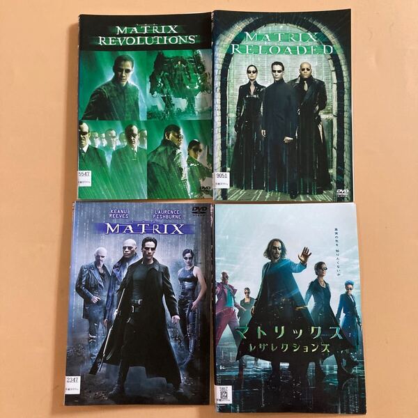 マトリックス THE MATRIX シリーズ4作品 4巻セット 管理番号23054 DVD レンタル落ち レボリューション レザレクジョンズ など