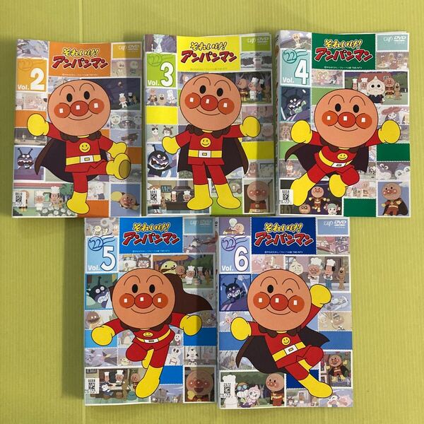 それいけ!アンパンマン '22 5巻セット(vol.2, 3, 4, 5, 6) 管理番号12709 DVD レンタル落ち アニメ キッズ