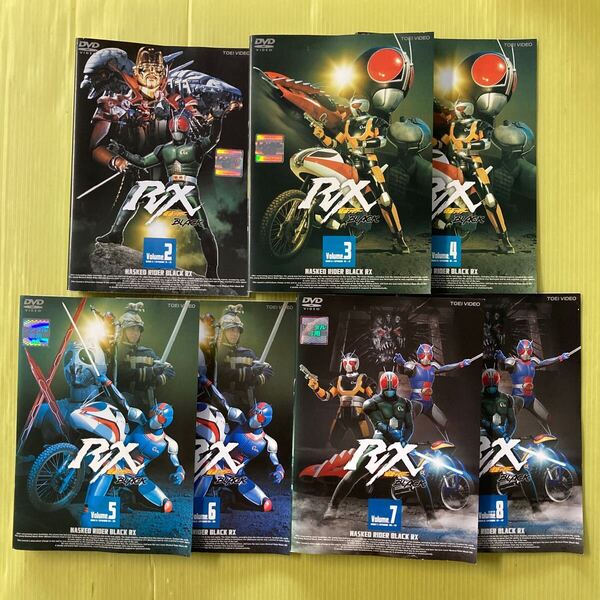 仮面ライダーBLACK RX 7巻セット(vol.1欠品) 管理番号35674 DVD レンタル落ち 特撮