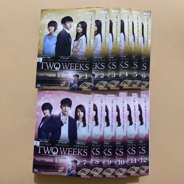 TWO WEEKS テレビ放送版 12巻全巻セット 管理番号23695 DVD レンタル落ち 韓国ドラマ イ・ジュンギ パク・ハソン キム・ソヨン