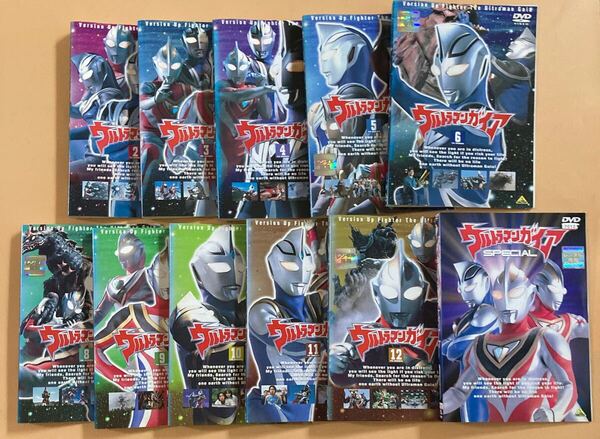 ウルトラマンガイア 10巻(vol.2〜6,8〜12) スペシャル 1巻 全11巻セット 管理番号23238 DVD レンタル落ち 特撮