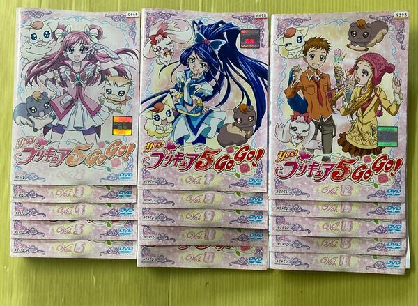 yes! プリキュア5 GoGo! 15巻セット(vol.1欠品) 管理番号35633 DVD レンタル落ち アニメ