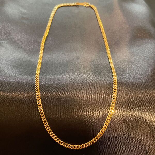 K18 18金 YG 喜平 ネックレス 2面 シングル 40cm 12.5g 美品 K18 刻印 造幣局マーク 750 K18 刻印