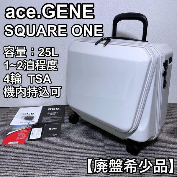 エース ace.GENE スーツケース 25L 4輪 機内持込 美品 廃盤希少品 旅行 トラベル 出張 ビジネスバッグ