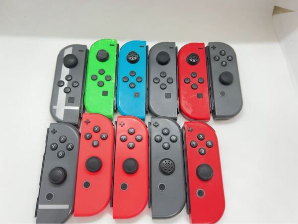 ジョイコン 11台セット まとめ 大量 現状品 整理放出!動作未確認 ジャンク モンハン 限定 レッド ネオンブルー グレー 61