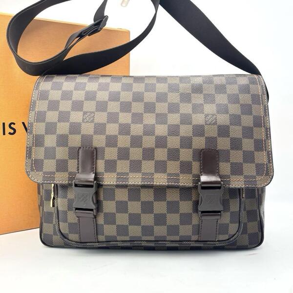 LOUIS VUITTON ダミエ メッセンジャー メルヴィール ショルダーバッグ クロスボディ バック 肩掛け可能 斜め掛け 通勤 通学 A4収納可