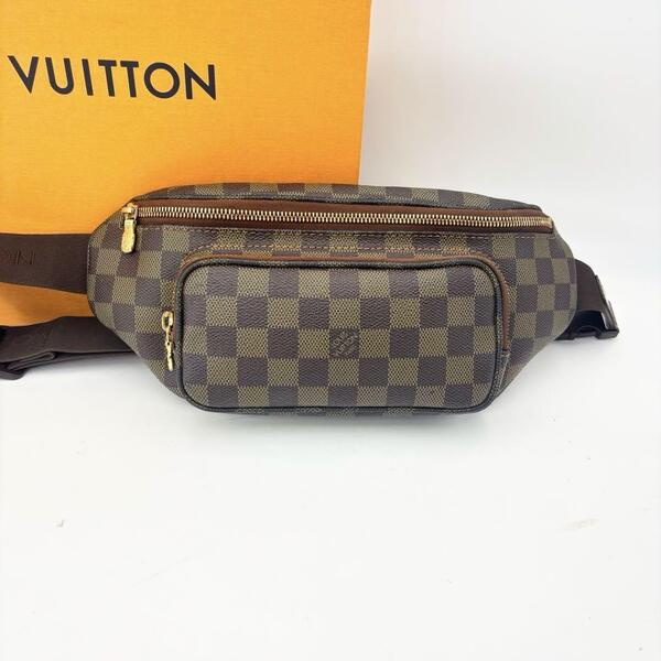 Louis Vuitton ルイヴィトン ダミエ バム・バッグ メルヴィール ボディバッグ バック クロスボディ 斜め掛け PVC レザー