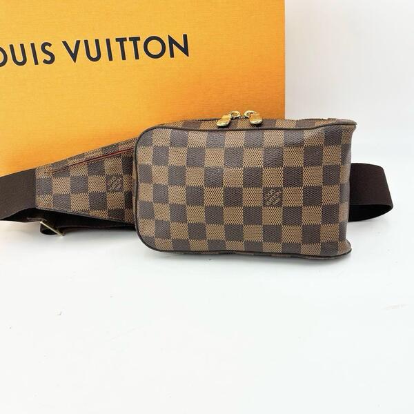 Louis Vuitton ルイヴィトン ダミエ ジェロニモス N51994 ボディバッグ バック 肩掛け可能 クロスボディ 斜め掛け PVC レザー