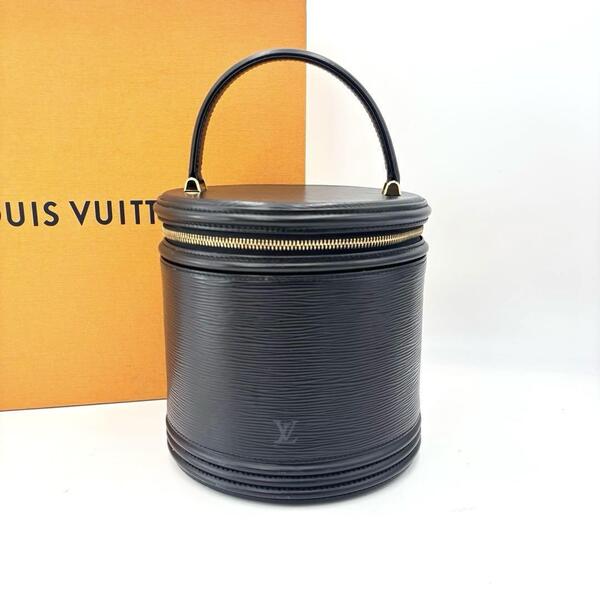 LOUIS VUITTON ルイヴィトン エピ カンヌ ハンドバッグ バニティ ブラック ノワール 黒 鞄 レザー ノワール ブラック 黒 金具ゴールド