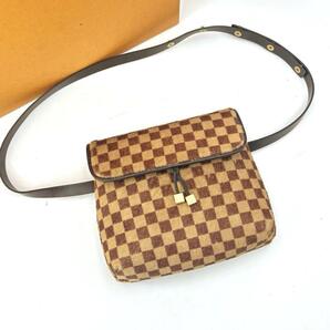 Louis Vuitton ルイヴィトン ダミエソバージュ ガゼル ハラコ M92130 ポシェット ショルダー クロスボディ バック