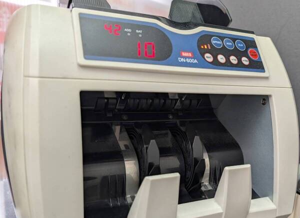 【動作確認済み】DAITO ダイト 紙幣計数器 紙幣カウンター DN-600A / マネーカウンター 紙幣計数機